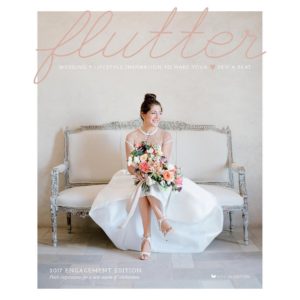 Cover Feature of Editor Kim Wiseley's Santa Ynez Wedding in Flutter Magazine