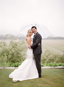 Rustic and Romantic Rainy Day Wedding