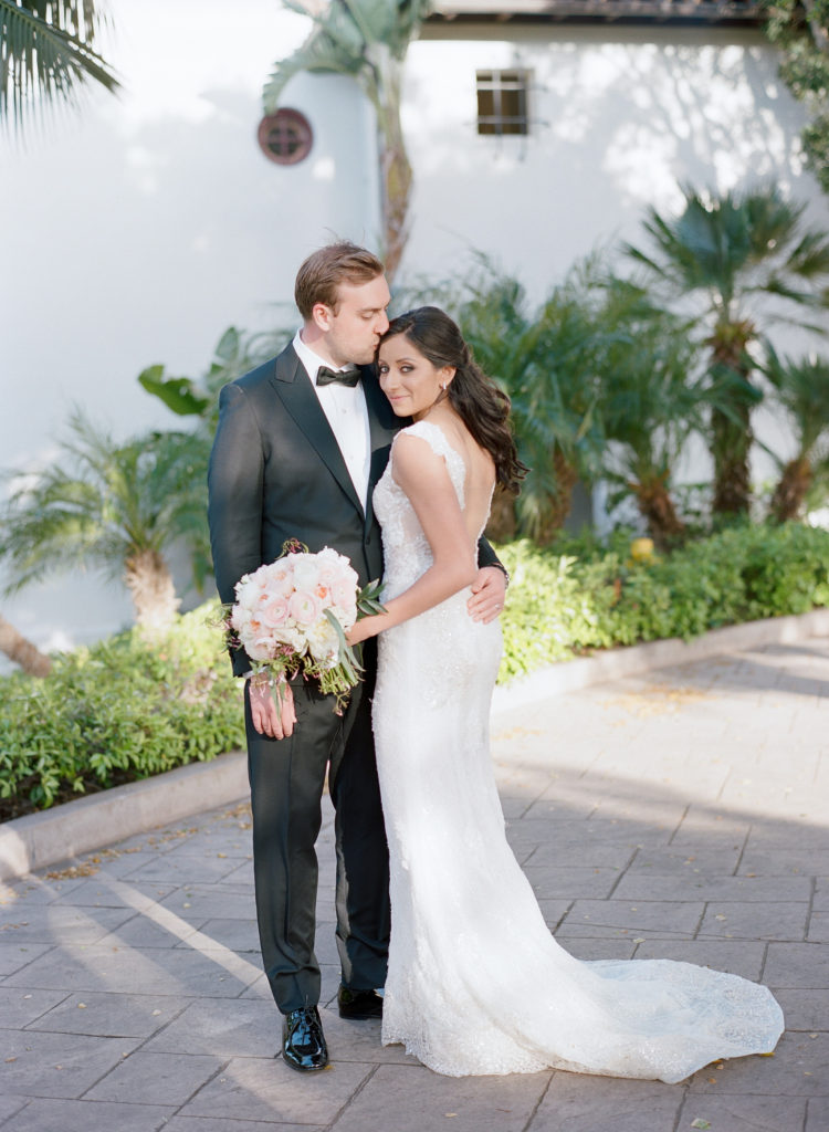 Bacara Resort wedding with a blush and peach color palette / photographed by Michelle Beller + beauty by TEAM Hair & Makeup
